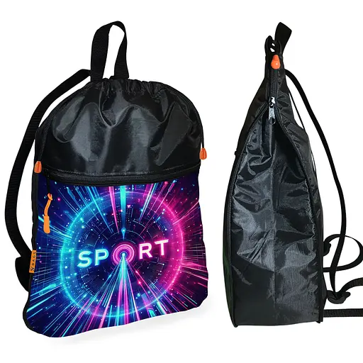 Рюкзак-мішок для взуття, спортивної форми Sport дитяча сумка для змінки з розширювачем (01427)