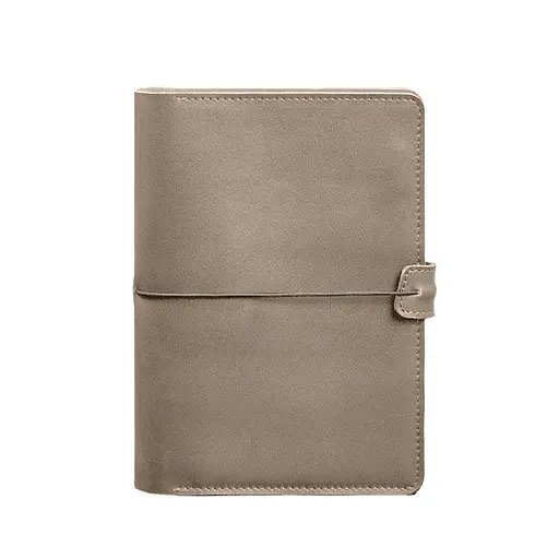 Шкіряний блокнот А5 (софт-бук) 9.4 світло-бежевий - фото 11