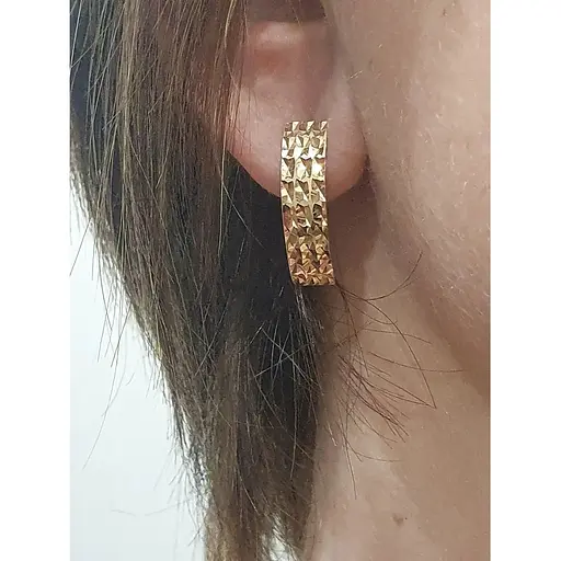 Золоті сережки Імперія золота з алмазною гранню. СБ638(А)И - фото 2