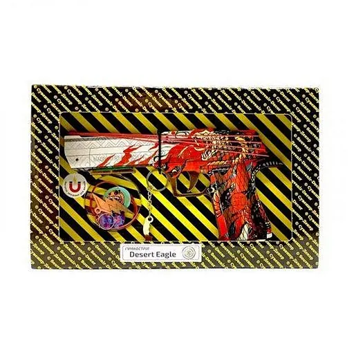 Зібрана модель Гумкостріл "DESERT EAGLE VERMILION" Сувенір-Декор DE-VE - фото 1