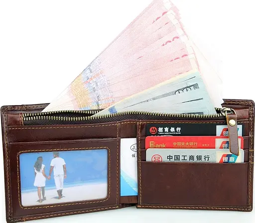 Чоловічий шкіряний гаманець Vintage 11х10 см acs0015341 - фото 8