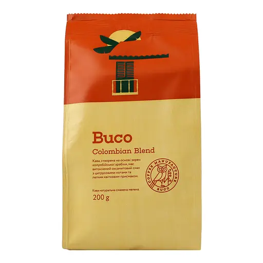 Кава мелена натуральна Buco Colombian coffee смажена 200 г (921806) - фото 3