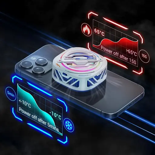 Кулер для смартфона Black Shark Magnetic Cooler 4 Pro White [147776] - фото 2