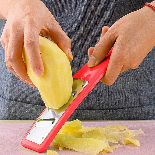 Набор из 3 портативных кухонных терок из нержавеющей стали на пластиковой основе (мелкая, крупная и слайсер), A-Plus 85061 - фото 9