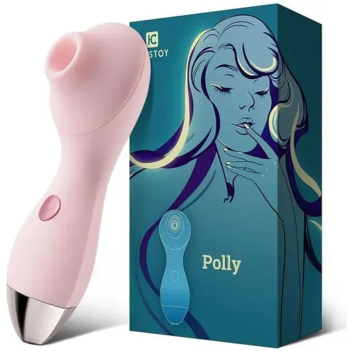 Вакуумный стимулятор KisToy Polly Violet Pink - фото 3