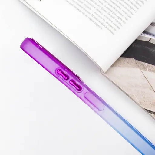 Чехол Epik TPU+PC Fresh sip series для Xiaomi Redmi Note 12 4G Синий / Фиолетовый - фото 4