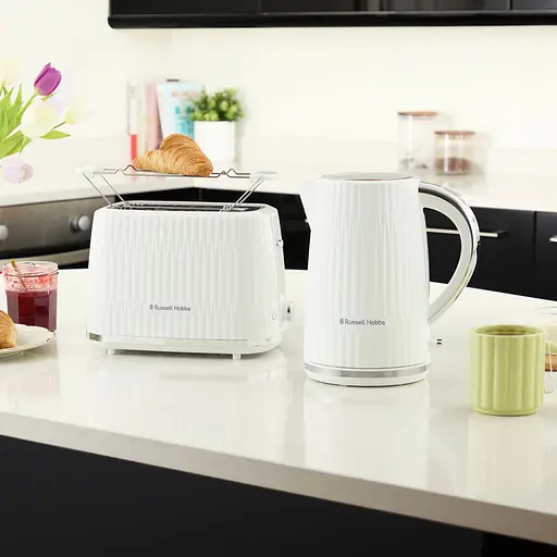 Тостер Russell Hobbs Eden 800 Вт пластик підігрів розморожування білий - фото 8