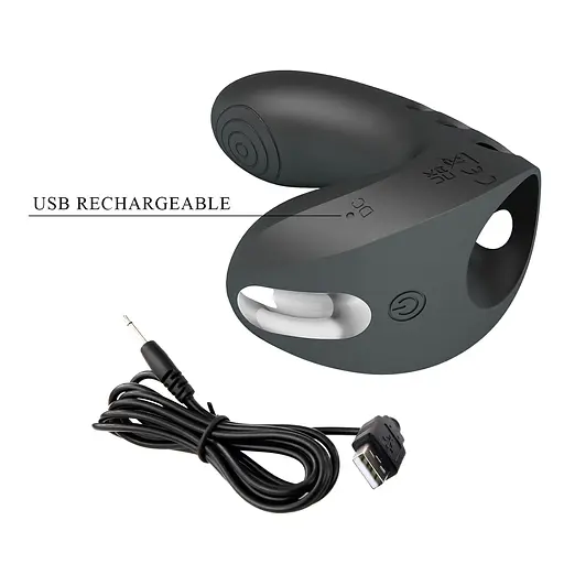 Вібратор Pretty Love Camelia Honey Finger 9.6 см (чорний) - фото 16