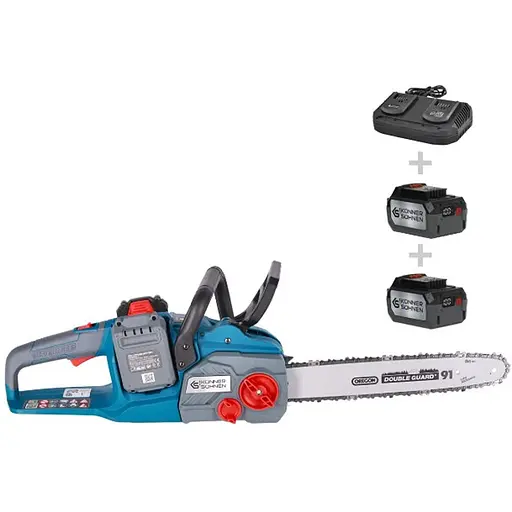 Акумуляторна ланцюгова пила Konner&Sohnen з АКБ та ЗП KS CS40V-16 set - фото 1