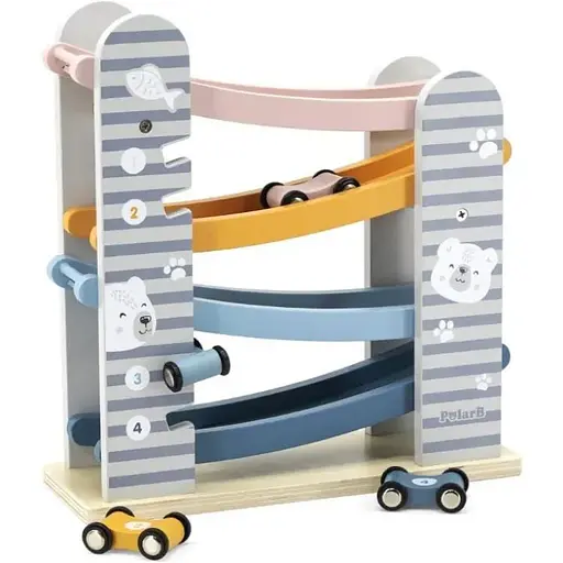 Дерев'яний автотрек Viga Toys PolarB 44013 розвиваюча гра - фото 1