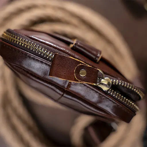 Чоловіча шкіряна сумка Vintage 14х20,5х3,5 см sum0012379 - фото 5