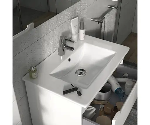 Тумба підвісна Sanwerk Ера Air 70 Білий з умивальником Qtap (MV0000855) Білий - фото 3