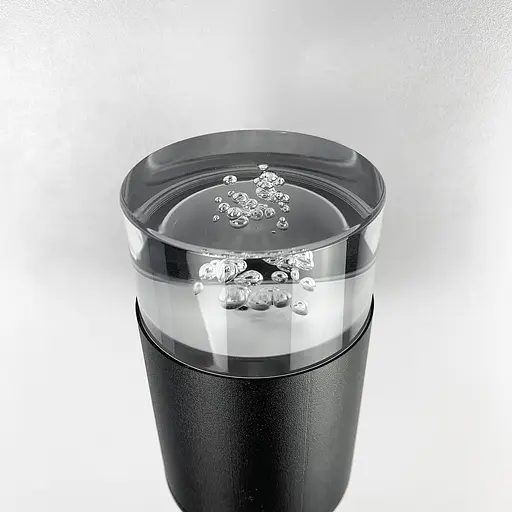 Фасадний циліндричний світильник з ефектом крапель | Line F | Арт. 8701 BK - фото 4