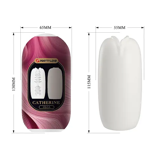 Мастурбатор Pretty Love Catherine Olga (білий) - фото 5