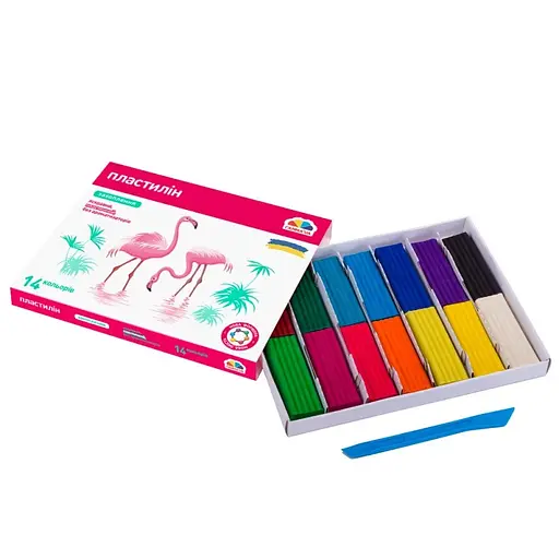 Набор для лепки пластилин "Увлечение" 200313, 14 цветов - фото 2