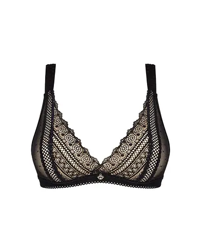 Кружевной бюстгальтер с треугольной чашкой Obsessive Estiqua bra XS/S - фото 3