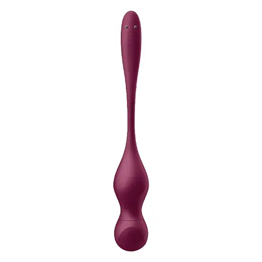 Вагінальні кульки Satisfyer Love Birds Vary, 22.2 бордовий - фото 5