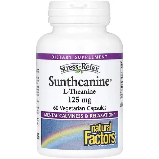 Теанін Natural Factors Stress-Relax Suntheanine L-Theanine 250 mg, 60 вегакапсул