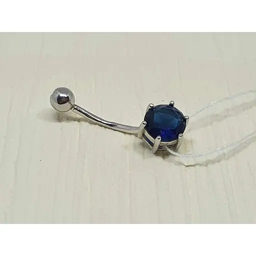 Срібна сережка для пірсингу пупка Silvex 925. ПР2ФС/027 - фото 2