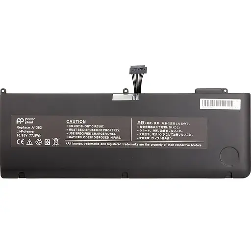 Акумулятор PowerPlant для ноутбуків APPLE MacBook Pro 15.4" (A1286, A1382) 10.95V 77.5Wh