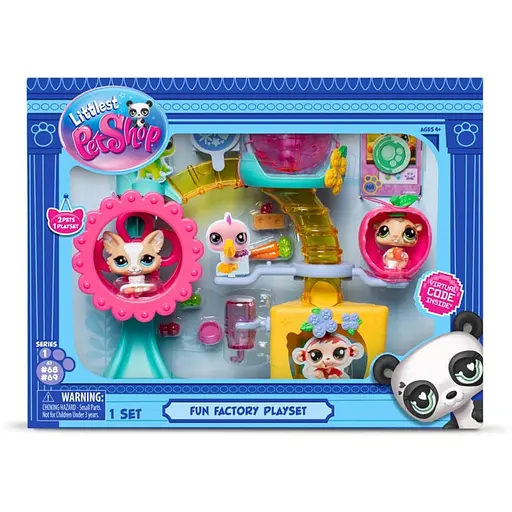Ігровий набір Фабрика Розваг Littlest Pet Shop 00519 аксесуари та 2 фігурки, фабрика - фото 1