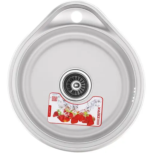 Мойка кухонная ZERIX Z4843-08-180E satin (ZX1598) - фото 1