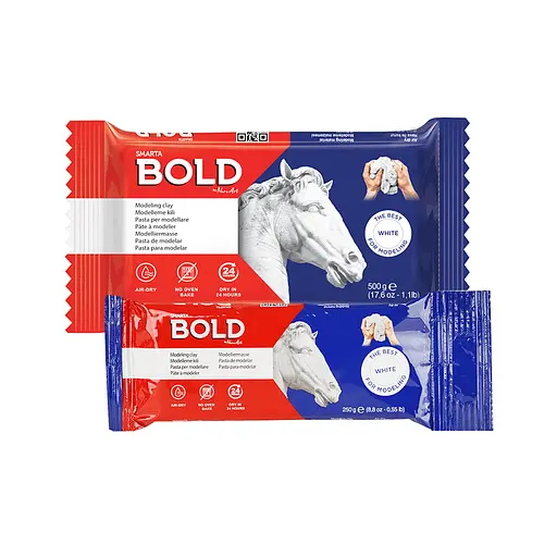 Маса для моделювання Bold Smarta біла самозастигаюча CD - фото 1