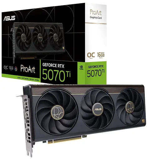 Видеокарта ASUS RTX 5070 Ti 16Gb ProArt OC (PROART-RTX5070TI-O16G) (GDDR7, 256 bit, PCI-E v5.0 x16) - фото 13