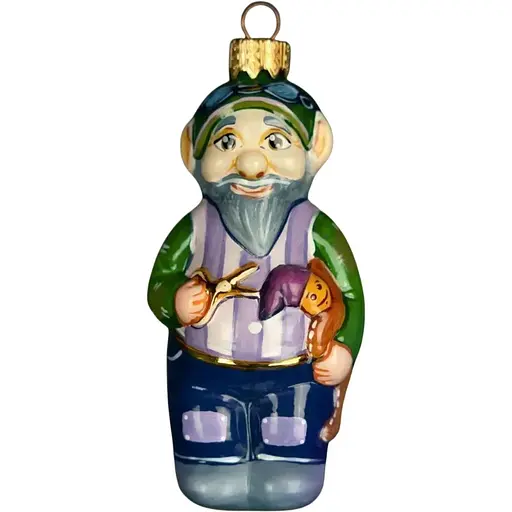 Ялинкова прикраса Різдвяні історії Ельф кравець скло (4820001045093)
