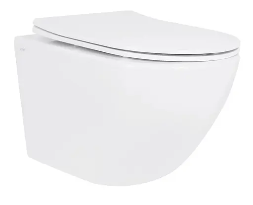 Унитаз подвесной Qtap Jay Ultra Quiet White, с сиденьем Slim Duroplast/Soft-close/Release QT07335175W - фото 1