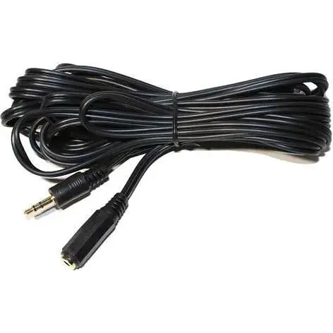 Кабель-удлинитель аудио Cablexpert 3.5 мм F - 3.5 мм M 5 м черный (CCA-421S-5M) - фото 1