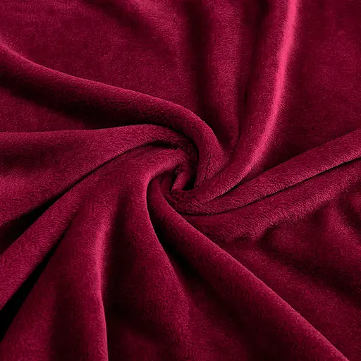 Плед Love You 150 x 200 см велсофт бордовый (8197) - фото 4