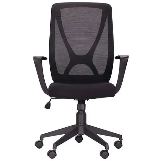 Офисное кресло для персонала Art Metal Furniture Nickel Black сиденье Сидней-07/спинка Сетка SL-00 черная (297089) - фото 2