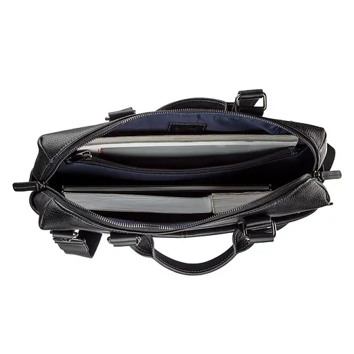 Чоловіча шкіряна сумка для ноутбука SHVIGEL 37х25,5х7,5 см sum0012565 - фото 5