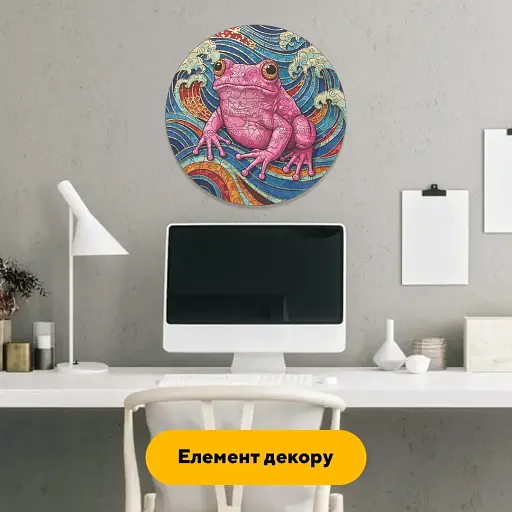 Дерев'яний фігурний пазл Мандала Жаби, А3, Дерев'яна коробка 200 елементів - фото 6