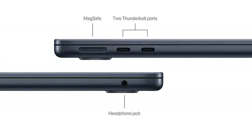 Ноутбук Apple MacBook Air 13,6" Late 2024 Midnight (MC8K4) - фото 5