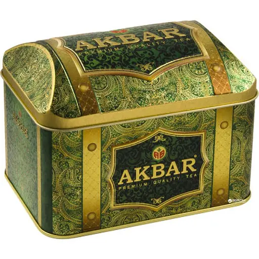 Чай Akbar Rich Soursop суміш зеленого та чорного чаю з додаванням бутонів жасмину, пелюсток волошки, соняшника та олії плоду соусеп крупнолистовий 250 г