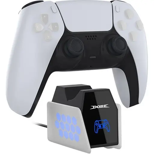 Зарядна станція Dobe Charging Dock TP5-35132 для PS5 DualSense White (156493) - фото 2