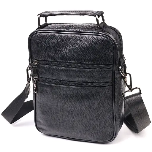 Шкіряна чоловіча сумка Vintage 20х24х6 см sum0023560 - фото 2