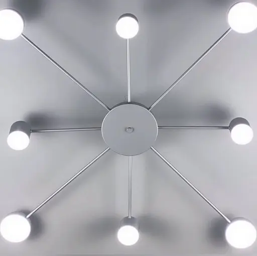 Стельовий світлодіодний світильник срібного кольору Line.F DE 34/8 CR - фото 1