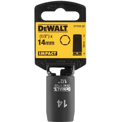 Головка торцевая DeWalt Impact 1/2" х 14 мм (DT7532) - фото 2