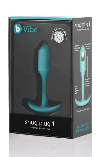 Анальна пробка B-Vibe Snug Plug 18.6 см (м'ятний) - фото 3