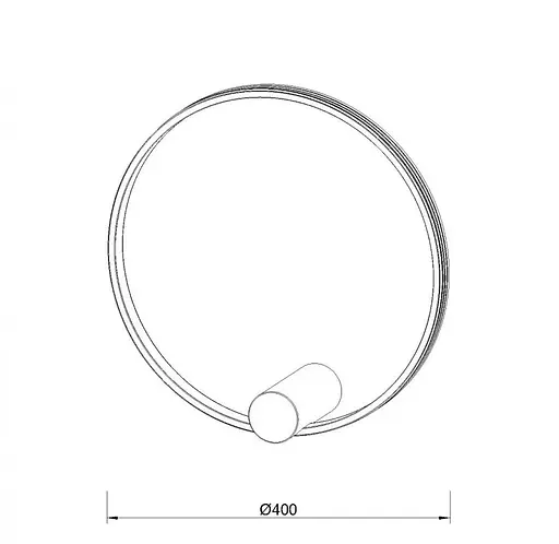 Бра Kloodi KD-RG BRA 400 24W 4К BK - фото 2