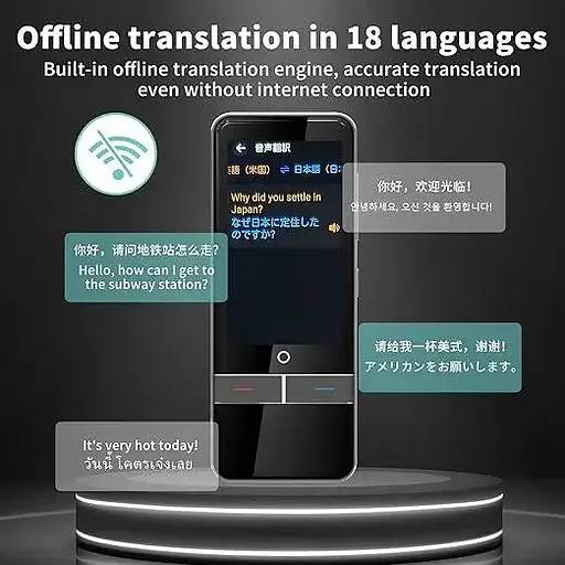 Голосовой переводчик AI Translator F6 Wi-Fi (139 языков) - фото 4