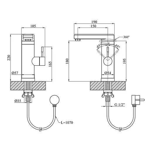 Проточный водонагреватель Kroner KRP Volt-ESG089 с дисплеем CV022966 - фото 2