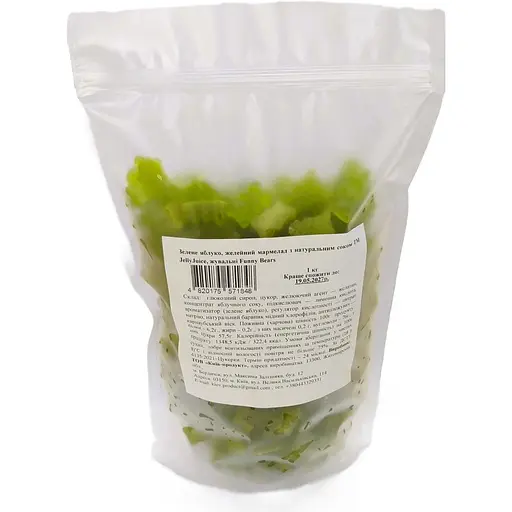 Мармелад желейний Jelly Juice Funny Bears Зелене яблуко з натуральним соком 1 кг - фото 2