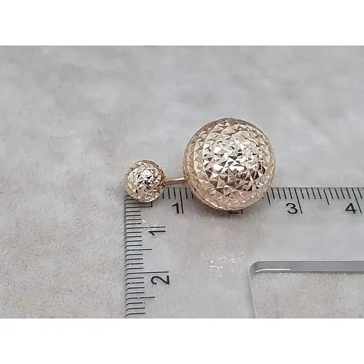 Золоті сережки Favoritum з алмазною гранню. 210336_15_А - фото 5