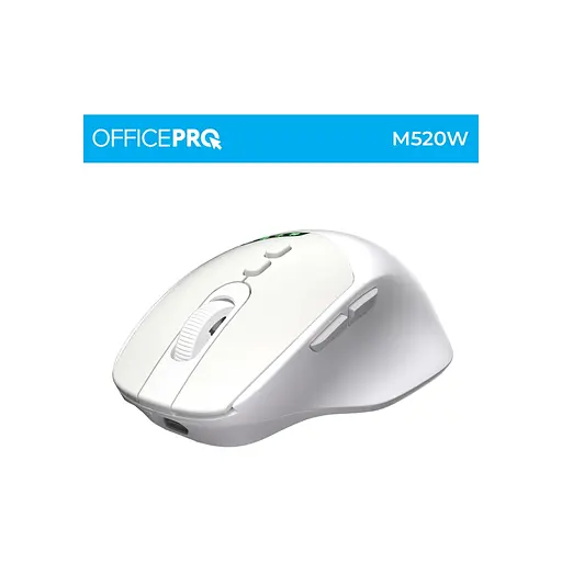 Мышка OfficePro M520W Wireless/Bluetooth White (M520W) - фото 4