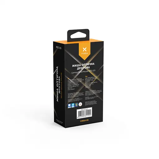 Мышка Vinga MSG-115 Black - фото 4