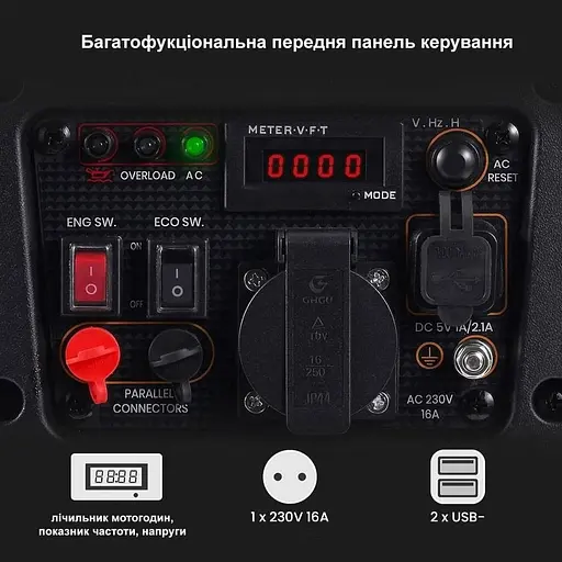 Инверторный бензиновый генератор MaXpeedingRODS MXR1500 [118273] - фото 7